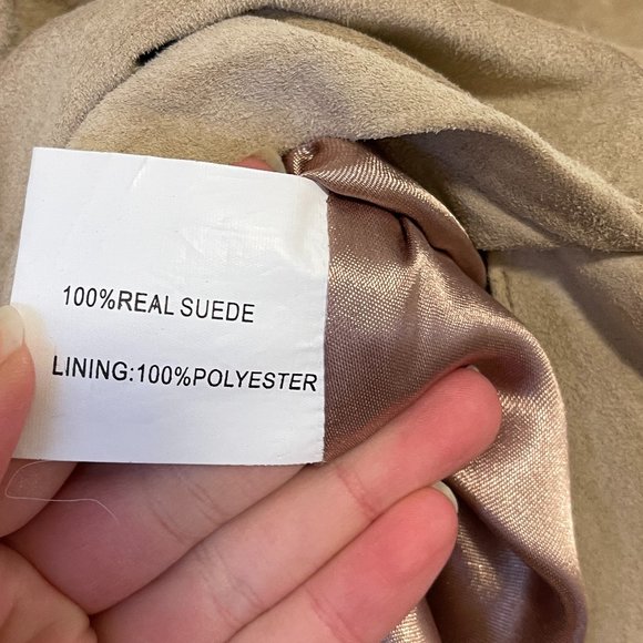 VINTAGE Suede Maxi Skirt - Picture 8 of 9